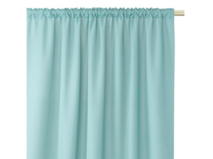 Zasłony dekoracyjne z eleganckim marszczeniem do sypialni na taśmie Oxford 140x250 cm Morskie ELEGANTE Poliester Wzór Gładkie