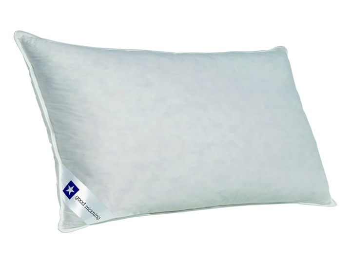 Biała poduszka z wypełnieniem z kaczego pierza Good Morning Duck, 40x80 cm Poduszka z pierza Kolor Biały