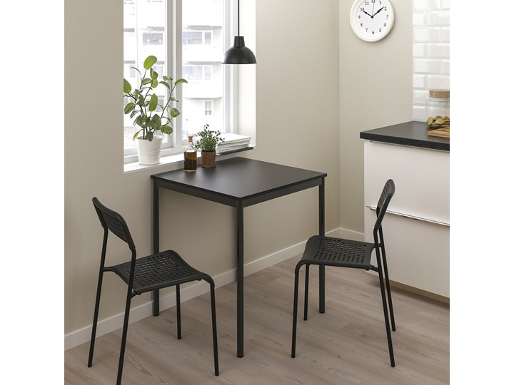 IKEA SANDSBERG / ADDE Stół i 2 krzesła, czarny/czarny, 67x67 cm Kategoria Stoły z krzesłami