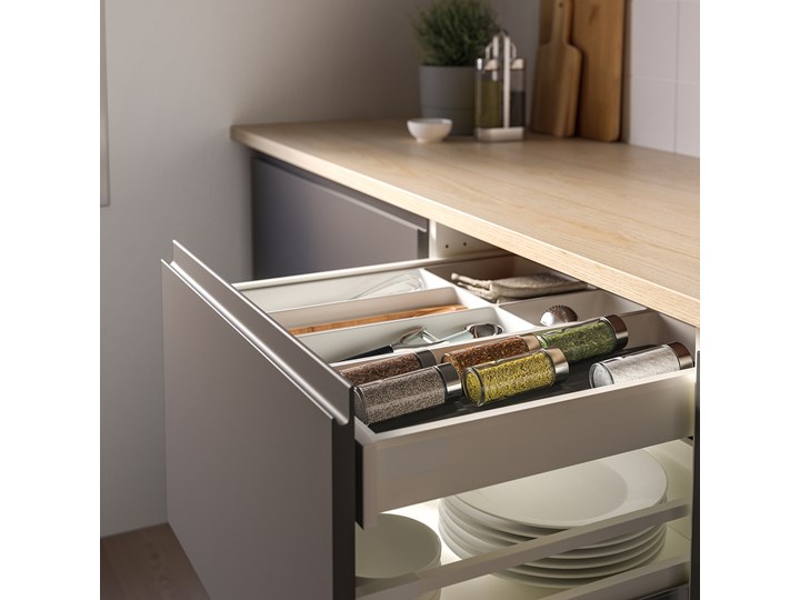 IKEA UPPDATERA Uchwyt na przyprawy, antracyt, 20x50 cm Tworzywo sztuczne Kategoria Przyprawniki