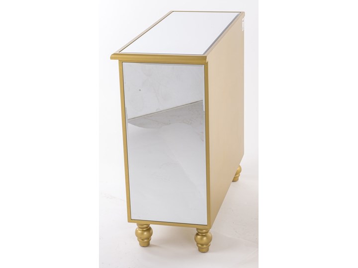 KOMODA LUSTRZANA GLAMOUR Z KRYSZTAŁKAMI Drewno Płyta MDF Lustro Kategoria Komody