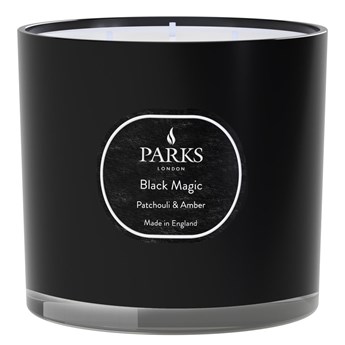Świeczka o zapachu paczuli i bursztynu Parks Candles London Black Magic, 56 h