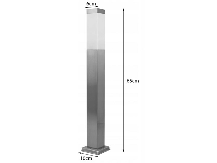 Primi H65 lampa stojąca słupek ogrodowa kwadrat inox Słupek ogrodowy Kategoria Lampy ogrodowe