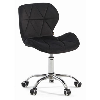 Krzesło obrotowe czarne ART118S / welur #66