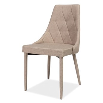 SELSEY Krzesło tapicerowane Cornido beżowa tkanina