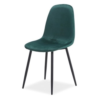 SELSEY Krzesło tapicerowane Arriba zielony velvet