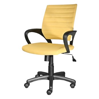 SELSEY Fotel biurowy Arnum żółty