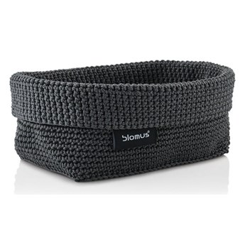Ciemnoszary koszyk Blomus Rope, 11,5x20 cm