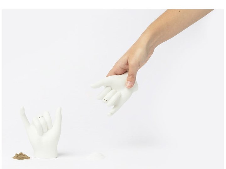 Zestaw solniczki i pieprzniczki DOIY Pinky Swear Zestaw do przypraw Ceramika Solniczka i pieprzniczka Kategoria Przyprawniki