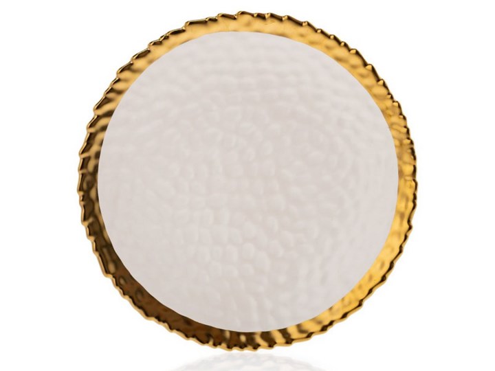 Filiżanka ze spodkiem Valia White Gold Ceramika Kolor Złoty Kategoria Lampy stołowe