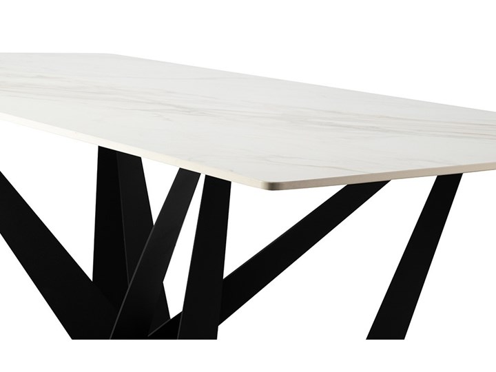 Stół Diego biały / marmurowy spiek / 180 x 90 Kamień Wysokość 76 cm Stal Szerokość 90 cm Długość 180 cm Styl Nowoczesny