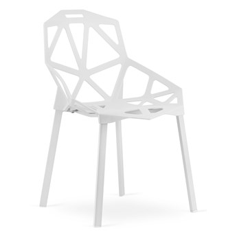 Nowoczesne krzesła białe ESSEN 3407 4 SZTUKI