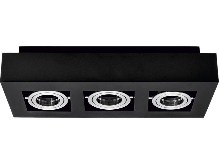 Lampa natynkowa sufitowa ruchoma OSMIN 3 Black IP20 kwadratowa potrójna czarny mat EDO777426 EDO