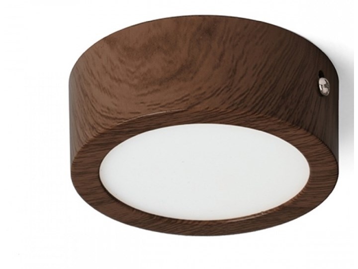 HUE R 9 sufitowa decor ciemny orzech 230V LED 8W 3000K kod: R13403 Oprawa stropowa Oprawa led Okrągłe Kategoria Oprawy oświetleniowe
