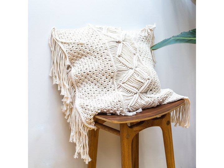 Poszewka na poduszkę 50x50 cm kolor natural Poszewka dekoracyjna Bawełna Kategoria Poduszki i poszewki dekoracyjne