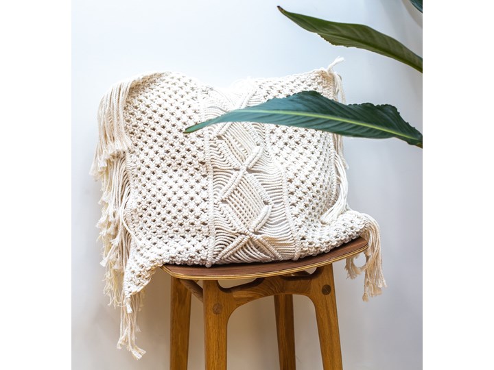 Poszewka na poduszkę 50x50 cm kolor natural Bawełna Kategoria Poduszki i poszewki dekoracyjne Poszewka dekoracyjna Kolor Szary