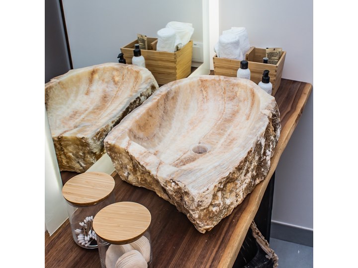 Umywalka Onyx (59 cm x 40 cm) , My Love Bali Marmur Szkło Kamień naturalny Stal Drewno Porcelana Kategoria Umywalki