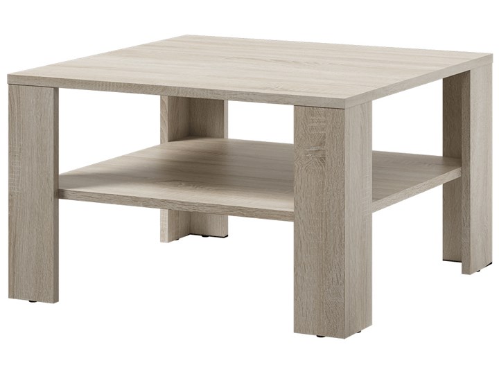 SELSEY Stolik kawowy Crozier 68x68 cm Płyta meblowa Wysokość 41 cm Kolor Biały