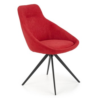 Czerwone tapicerowane krzesło do salonu - Bondi