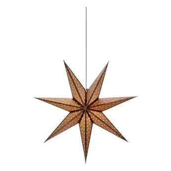 Brązowa świąteczna wisząca dekoracja świetlna Markslöjd Glitter, dł. 75 cm