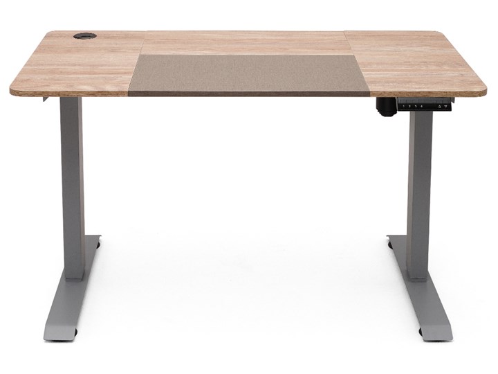 SELSEY Biurko regulowane elektrycznie Cozzana dąb Stal Płyta MDF Szerokość 120 cm Głębokość 60 cm Pomieszczenie Biuro