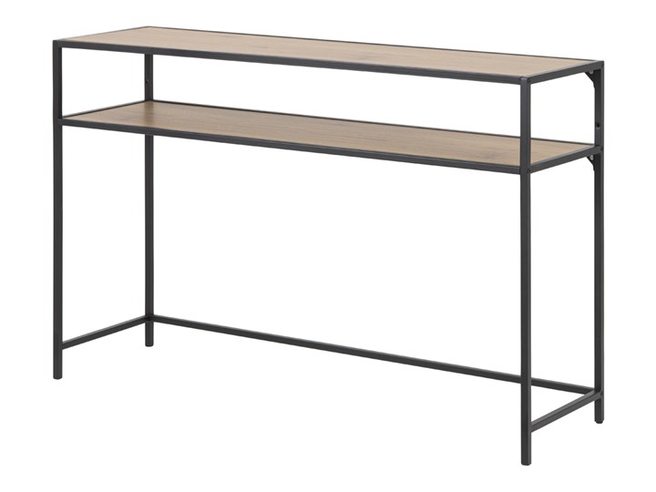 SELSEY Konsola do przedpokoju Seaford dąb Płyta MDF Szerokość 120 cm Wysokość 79 cm Metal Głębokość 35 cm Pomieszczenie Sypialnia Pomieszczenie Salon