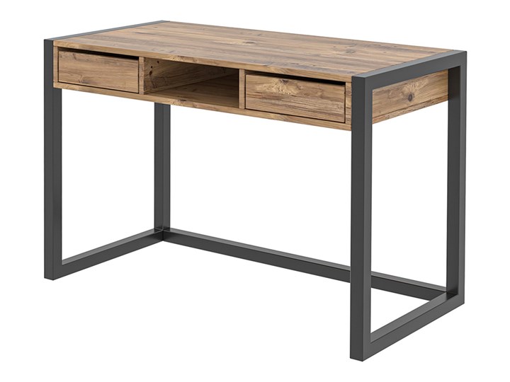 SELSEY Biurko nowoczesne z szufladami Madelia Drewno Sosna Płyta MDF Metal Szerokość 115 cm Pomieszczenie Biuro