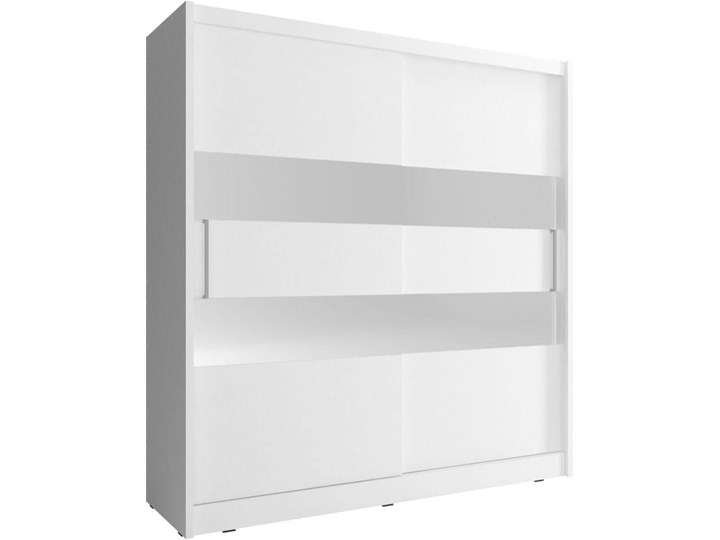 Szafa przesuwna Maja II 200cm biały - Meb24.pl Płyta laminowana Pomieszczenie Sypialnia Płyta MDF Pomieszczenie Garderoba