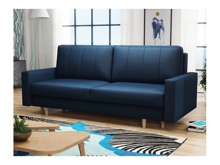 SELSEY Kanapa rozkładana trzyosobowa Derban Szerokość 215 cm Amerykanka Szerokość 100 cm Głębokość 45 cm Głębokość 75 cm Głębokość 145 cm Pomieszczenie Salon