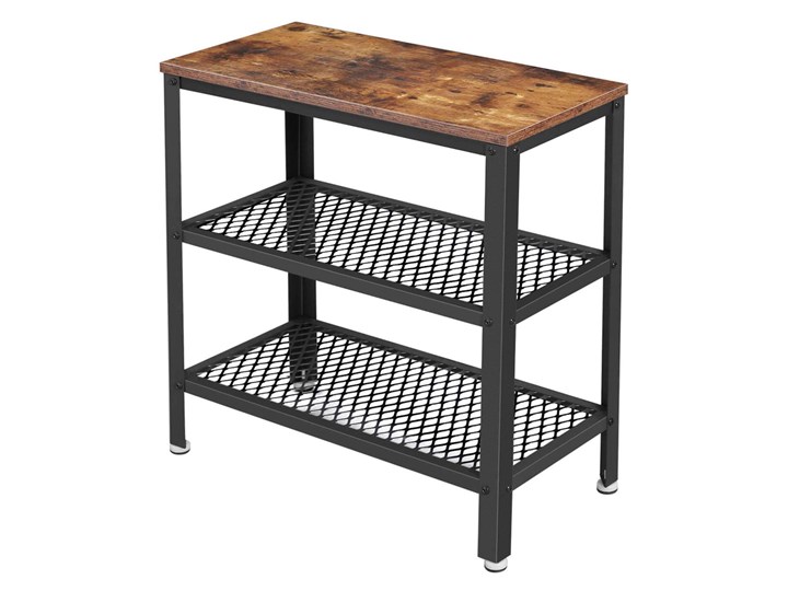 SELSEY Regał Ramizu pomocnik z półkami Szerokość 60 cm Wysokość 60 cm Styl Vintage Płyta MDF Płyta meblowa Metal Płyta laminowana Styl Industrialny