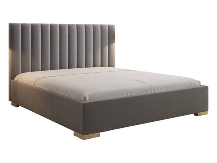 Nowoczesne łóżko PILATE wysoki tapicerowany zagłówek