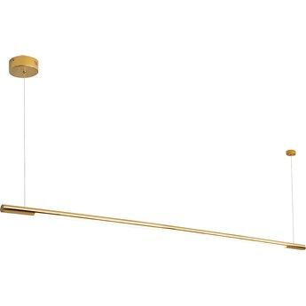 Złota, ściemnialna lampa ORGANIC HORIZON 150