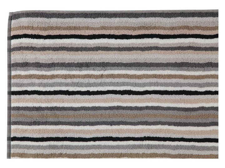 Mata łazienkowa Cawo Life Style Strip Grey 50x80 cm Bawełna Kolor Szary Kategoria Dywaniki łazienkowe