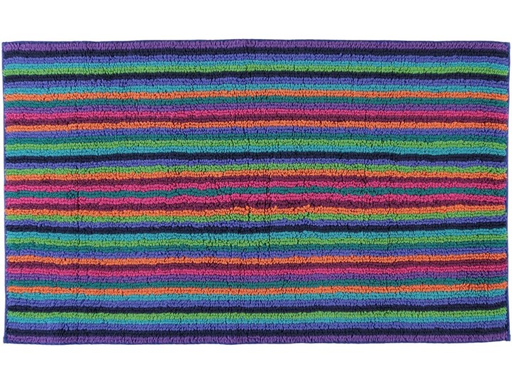 Dywanik łazienkowy Cawo Life Style Strip Multicolor Dark 70x120 cm Bawełna Kolor Wielokolorowy 60x60 cm 60x100 cm Kategoria Dywaniki łazienkowe