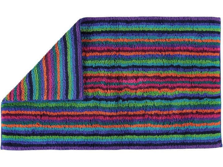 Dywanik łazienkowy Cawo Life Style Strip Multicolor Dark 60x60 cm 70x120 cm 60x100 cm Bawełna Kolor Wielokolorowy