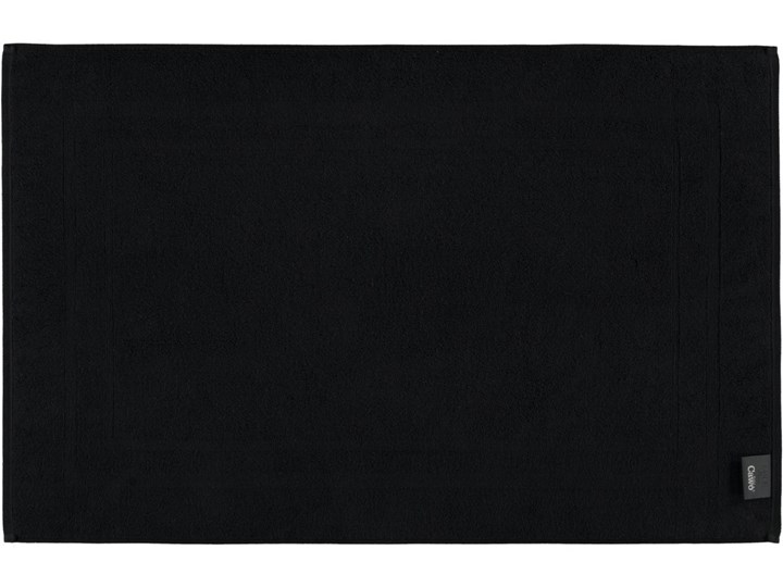 Mata łazienkowa Cawo Classic Black 50x80 cm Bawełna Kolor Czarny Kategoria Dywaniki łazienkowe