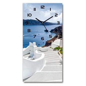 Zegar ścienny cichy Santorini Grecja