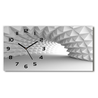 Zegar ścienny szklany Abstrakcja tunel