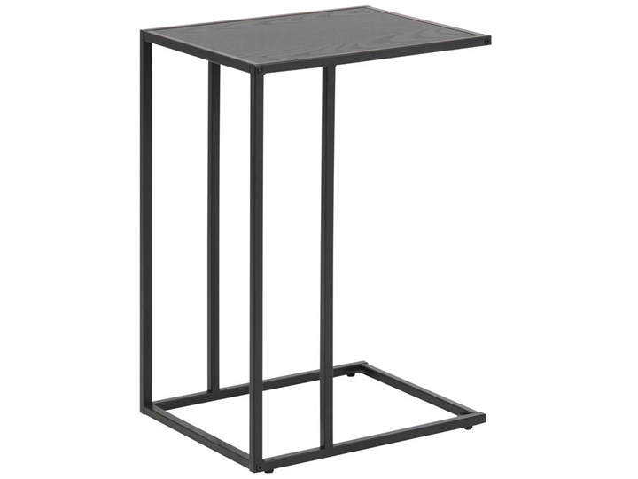 Stolik pomocniczy metalowy czarny 63 cm Styl Industrialny