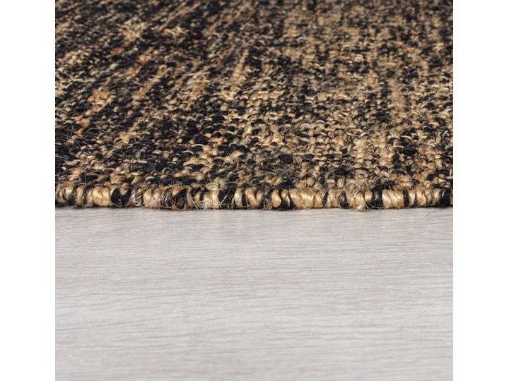 Czarny dywan z juty Flair Rugs Idris, 160x230 cm Wełna Dywaniki Prostokątny Dywany Juta Kategoria Dywany Pomieszczenie Salon