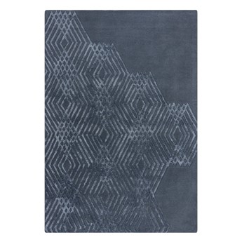Niebieski dywan wełniany Flair Rugs Diamonds, 160x230 cm