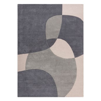 Szary dywan wełniany Flair Rugs Glow, 120x170 cm