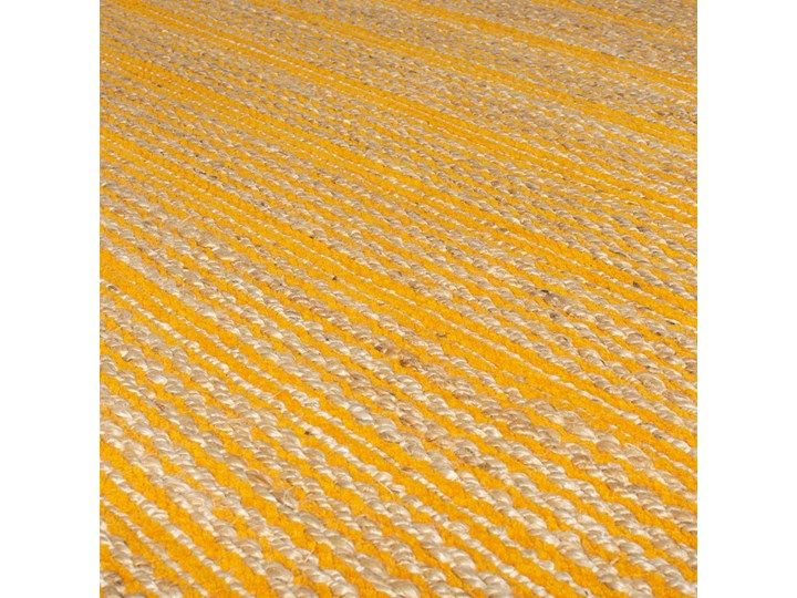 Żółty chodnik z juty Flair Rugs Equinox, 60x230 cm Dywany Chodniki Juta Bawełna Pomieszczenie Sypialnia