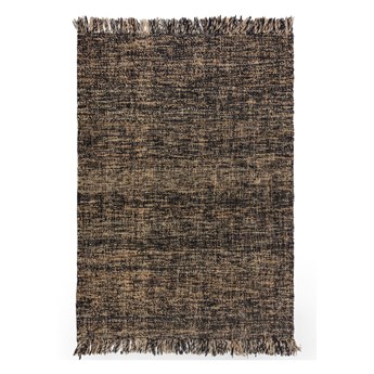 Czarny dywan z juty Flair Rugs Idris, 160x230 cm