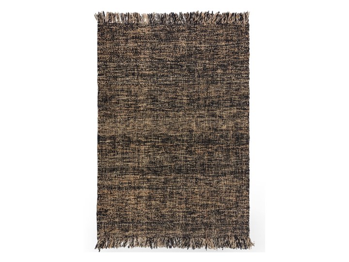 Czarny dywan z juty Flair Rugs Idris, 160x230 cm Dywany Dywaniki Wełna Juta Prostokątny Kategoria Dywany