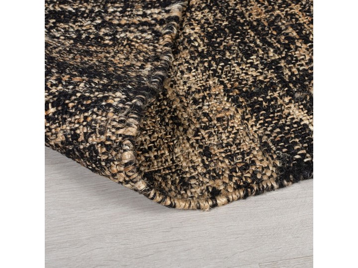Czarny dywan z juty Flair Rugs Idris, 160x230 cm Dywany Dywaniki Prostokątny Juta Wełna Pomieszczenie Salon