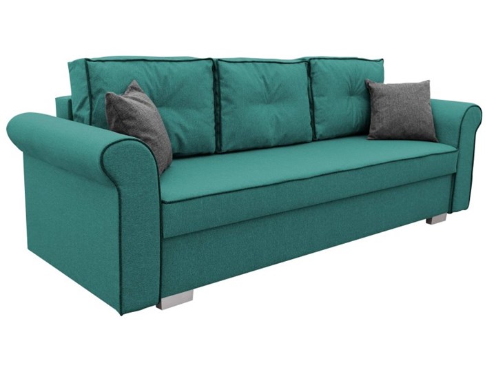 Sofa z Funkcją Spania Merida Turkusowy Szerokość 240 cm Głębokość 88 cm Stała konstrukcja Styl Nowoczesny