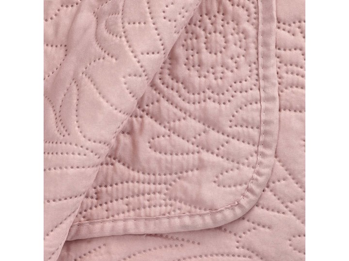 Narzuta GOTA NEW z wytłoczeniami różowa 200x220 cm - Homla Poliester Pomieszczenie Sypialnia Wzór Pikowany