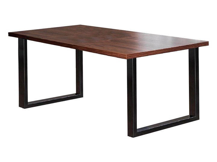 Stół rozkładany do jadalni FIORD 140/240x90 Ciemny orzech Drewno Szerokość 90 cm Metal Wysokość 75 cm Długość 240 cm Płyta MDF Liczba miejsc Do 10 osób