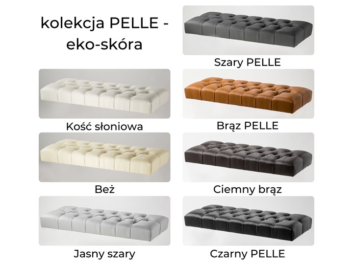 Ławka Tapicerowana do przedpokoju Industrialna TULLE STYLE - LOFT Styl Industrialny Materiał obicia Tkanina